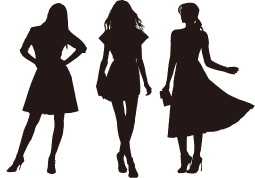 女性シルエット