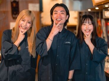 ★★友達応募も大歓迎★★
1食200円のまかない有り♪
"格安"でお財布にも優しい(笑)
近隣にも系列店舗多数♪