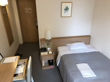 グランパークホテル　パネックスいわき ＼JRいわき駅から徒歩2分／
仕事終わりのお買い物にも便利！
まずは先輩に教えてもらいながら
一緒に清掃作業をしていきます◎