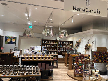 Nama Candle コレド日本橋店【コレド日本橋】 安心してお仕事をスタートできるよう先輩スタッフが丁寧にフォローします！