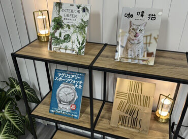 猫好きの若い店長と
フレンドリーな雰囲気で働けます！