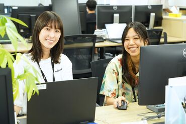 ＼フレックス制で働きやすい／
6時～22時のなかで1日8時間
好きな時間帯で勤務OK♪
プライベートや自分の生活に合わせられます！