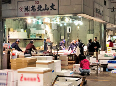 株式会社名北山文 ＼魚に詳しくなくても大丈夫！／
やっている間に、自然と慣れて
覚えられるから心配不要です♪