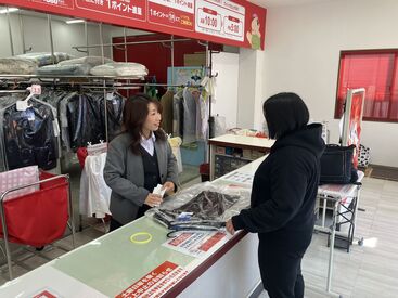 クリーニング白光舎 船橋店 千葉県内に約200店展開中のクリーニング店！
未経験でも安心のフォロー体制が整っています◎
