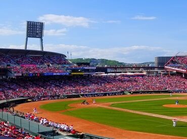 ＼プロ野球の試合開催日限定／
勤務日・勤務期間など相談OKです！

一緒に球場を盛り上げましょう！