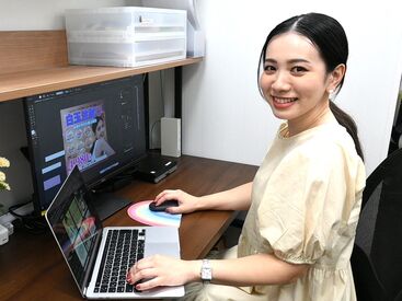 湘南美容クリニック本厚木院 例えば「○○先生は、二重の指名が多いから
二重質問コーナーの企画をしよう！」など
企画立案、撮影、編集まで担当します。