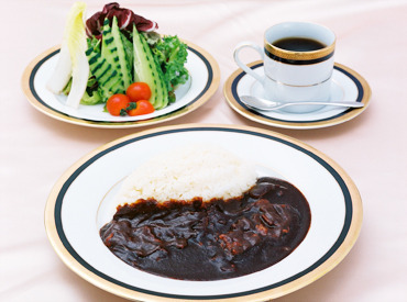 MARUZEN CAFE 京都店 [書籍×文具]がそろうお店で、
元祖丸善の"ハヤシライス"をはじめ
カフェMENUが楽しめます。