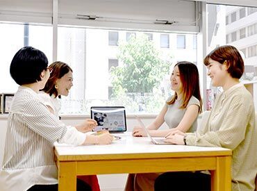 株式会社ファルベ　本社 未経験者＆経験者⇒両方歓迎♪
みんなで和気あいあいとお仕事できます！土日祝休みでプライベートも充実！