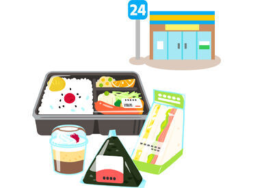 サラダやサンドイッチなど…
おなじみの商品の仕分け作業♪
重いものはないので体力も安心です◎