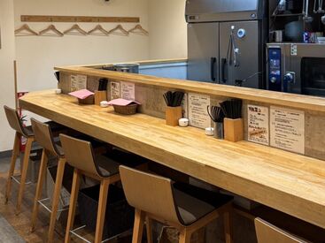 ＼清潔感のある店内♪／
面接は履歴書不要♪手ぶらでOK