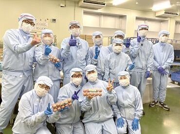 ＜年中快適！＞
食品工場は"キレイ"が超重要！
冷暖房＆更衣室完備で気持ちよく働けます◎
