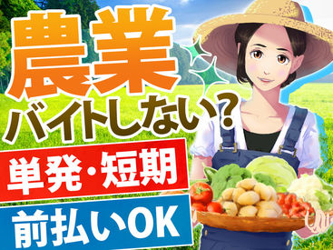 ＜最短1日からOK＞
旭川市内・近郊の農家さんで
種まき・田植えのお手伝い♪
農家さんによっては送迎付きで行き帰りもラクちん♪