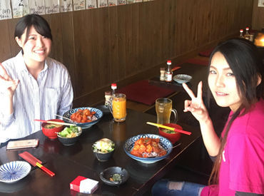 美味しいまかないは沖縄料理☆もちろん無料で食べられます◎食費が浮くので一人暮らしにもうれしい♪
