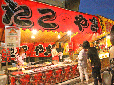 ＼6～8月の土曜日祝限定♪／
花火大会や土曜夜市の屋台！
レアバイトで夏の思い出を作ろう♪