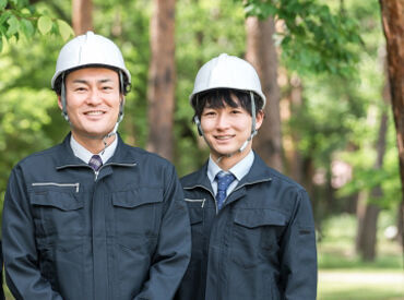 株式会社秦工務店 インフラ整備に貢献しながら「安定」も叶う！
40代・50代も多数活躍中！
※写真はイメージ