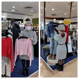 double mixte豊橋店 ＼アパレルデビュー大歓迎／
オシャレを楽しみながら働ける環境です♪
知識などは必要ナシ◎できることからお任せします！