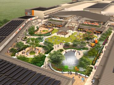 株式会社スタッフブリッジ(勤務地：三井アウトレットパーク 岡崎) 《三井アウトレットパーク 岡崎》
2025年11月に開業！
約180店舗が出店する大型アウトレット！