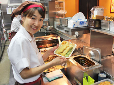 天丼てんや植田焼山店 特に【土日祝日】に入れる方歓迎！
バイト・パートデビューもwelcome(*^^*)
まずは職場見学からもOKです♪♪