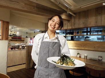 ＜まかないもあり＞
メニューにあるものなら何でもオーダーOK！
人気店のパスタがお得に食べられる特典付き♪