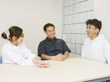 雰囲気良く、チームで業務を行っています！
1から丁寧に指導しますのでご安心ください◎