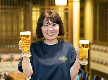 研修があるから大丈夫☆彡
不安があるのは当たり前！
一から丁寧にお教えするのでご安心を♪