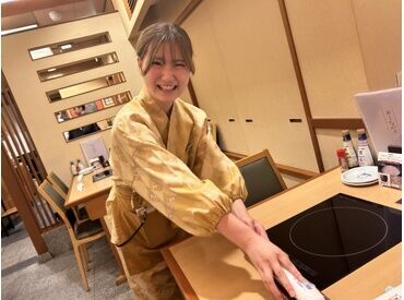 京すいしん　京都駅前店【52】 ＼この着物めっちゃ着やすいんです(笑)／
実はコレ…ササっと羽織る＆履くだけでOK!!
いつもの自分とはちょっと違う姿で♪
