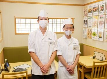 寿司の美登利　赤坂店【赤坂BizタワーSHOPS ＆ DINING】 安心してお仕事をスタートできるよう先輩スタッフが丁寧にフォローします！