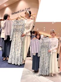 Enchante Lou Lou ららぽーと安城店　※2025年4月オープン シフトも柔軟◎
新作のお洋服などもいち早く知れるのでワクワクしながら働けます♪