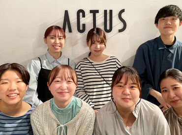 ACTUS（アクタス）　広島店 ＼土日祝入れる方積極採用中！／
スタッフ同士も仲良し◎
シフトの融通利くので長く働きやすいです♪