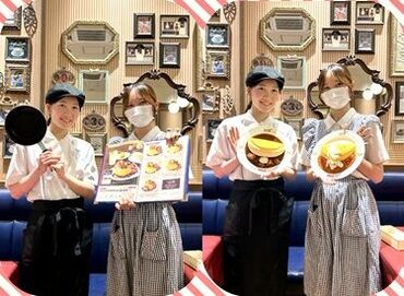 Hill Top Rachel Cafe　ららぽーと立川立飛店 現在、スタッフは25名在籍！
制服はドレスとワイシャツスタイルから選択可