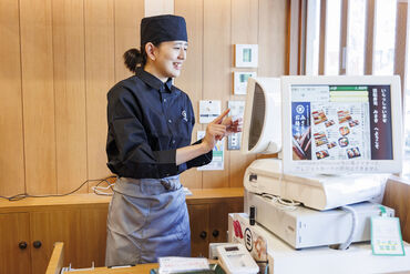 ★220円のまかないあり★
＜寿司＞がおトクに食べられます！
寿司大好きな方、大歓迎！みんなに大好評ですよ♪