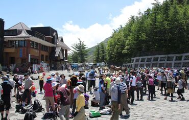 夏山登山の様子です。