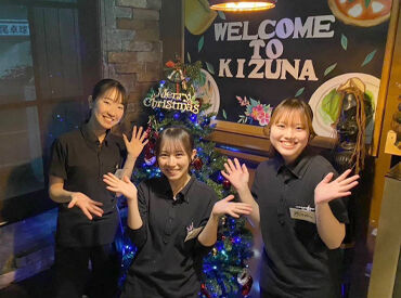 たべどころ絆 まずは元気よく「いらっしゃいませ！」と言えればOK♪
簡単なことから少しずつ
慣れていけば大丈夫です＊