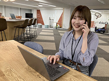 クイック・ネットワーク株式会社 ▼自由度が高い会社★
服・髪・ネイルやピアスなど身だしなみが自由☆
新しい社内は綺麗で過ごしやすいから快適！