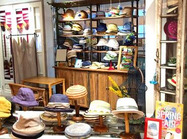 帽子工房イフティアート　ＫＩＴＴＥ大阪店 ※2024年7月オープン予定 《好きな気持ちのスタートOK》
おしゃれが好き、帽子が好き、
お店の雰囲気が好き
新しい店舗で一緒にスタートしましょう◎