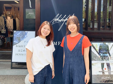 青木被服 倉敷SOLA店 ＊青木被服のショップ店員募集＊
人気観光地・美観地区のアパレルショップ！
髪やピアスでオシャレしながらお仕事できます◎