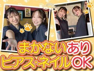 前払い有&ピアス・ネイルOKの居酒屋で
週1日～気軽に出勤できます♪

他にもまかないや深夜送迎など、
メリットもバッチリです◎