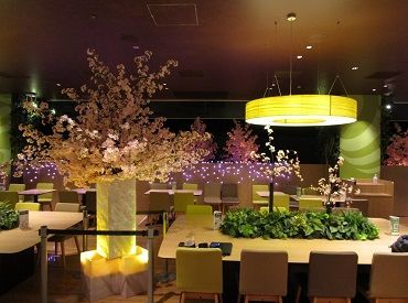 株式会社ワークス・クリエイティブ　渋谷エリア 実際に設営した現場の様子です◎
きれいな会場設営に関われるのも魅力ですよ♪
