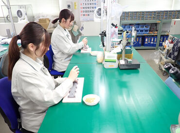 ＼モクモク×単純WORK♪／
小さい部品を扱うので、お身体への負担も少なめ!!
息抜きがてらにサクッと働けますよ◎