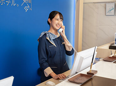 宿泊予約の電話対応など、事務業務も◎
PCスキルを活かしたい！PCスキルを身に付けたい！
どちらの方にもオススメです◎