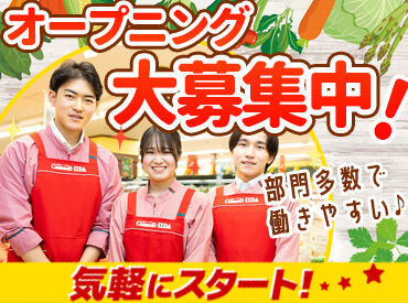 コモディイイダ中浦和店 ～募集部門が多数～
自分に合った職種が見つかります！
裏方が好きな方、お客様と接するのが好きな方など皆さん大歓迎♪