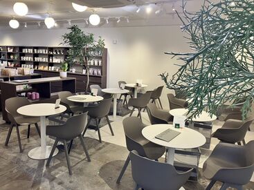 NeRoLi herb ＼店内カフェスペースです！／
4/2に内装工事したばかりの、綺麗なカフェスペースです！
お客さんとして来ても楽しめます♪