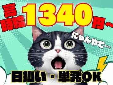 年齢不問！日払いOK★
未経験でもカンタンなお仕事！