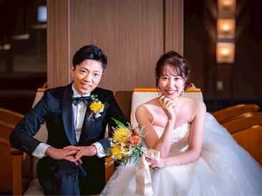 短期でお仕事するはずが、
半年…1年…。
ブライダルの魅力に
ドンドンはまるスタッフが続出中です◎
≪履歴書不要で即面接♪≫