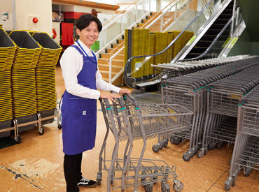 ピアゴ 平針店 お任せするのは駐車場のカート回収とリサイクル品の回収業務です！
接客ナシ！もくもくと作業いただけます！