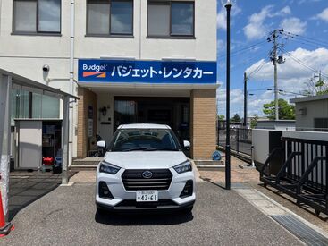 バジェット・レンタカー 郡山駅東口店 ＜駅チカ＞郡山駅から徒歩8分！
車/バイク/自転車での通勤もOK！