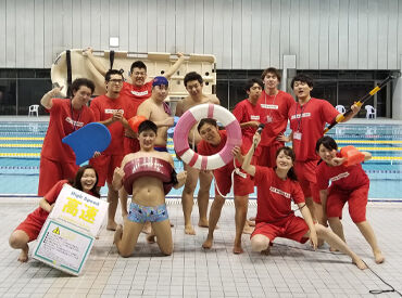 東京体育館（屋内プール） ＼体を動かしながら楽しく働こう／20～50代まで、水泳が好きなスタッフが活躍しています！
