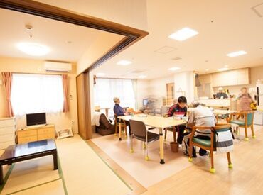 グループホーム　だんだん（朝生田） 「出逢えてよかった！」という思いを大切に…
スタッフも利用者さんも「自分らしく」
いられる空間作りをしています♪