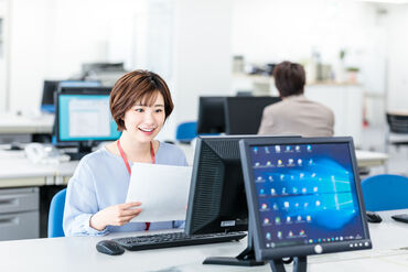 AMUSE株式会社　※勤務地：新宿駅周辺 幅広い年代のスタッフさんが活躍中！
何歳からでも事務ワークが始められますよ◎
私にできるかな…と不安な方もお気軽に♪