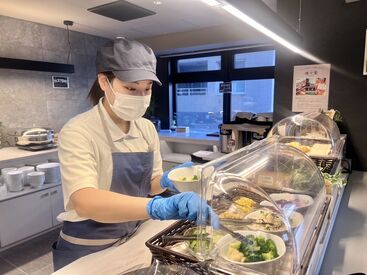 メニューは、和食2種・洋食1種・お子様朝食の計4種♪
事前にご注文内容と来店時間は伺ってあるため、
落ち着いて働けます◎